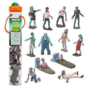 Safari Ltd Zombie Super Toob ~ Multicolor 12 Pc Zombies